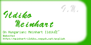 ildiko meinhart business card